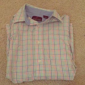 Class club boys multi color button up